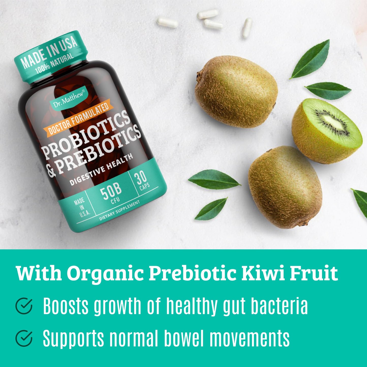Prebiotics and Probiotics: Lactobacillus Gasseri, Lactobacillus Rhamnosus, Plantarum, Casei, Bifidobacterium longum, lactis, infantis. Probiotic Prebiotic, - dailyvitalstore