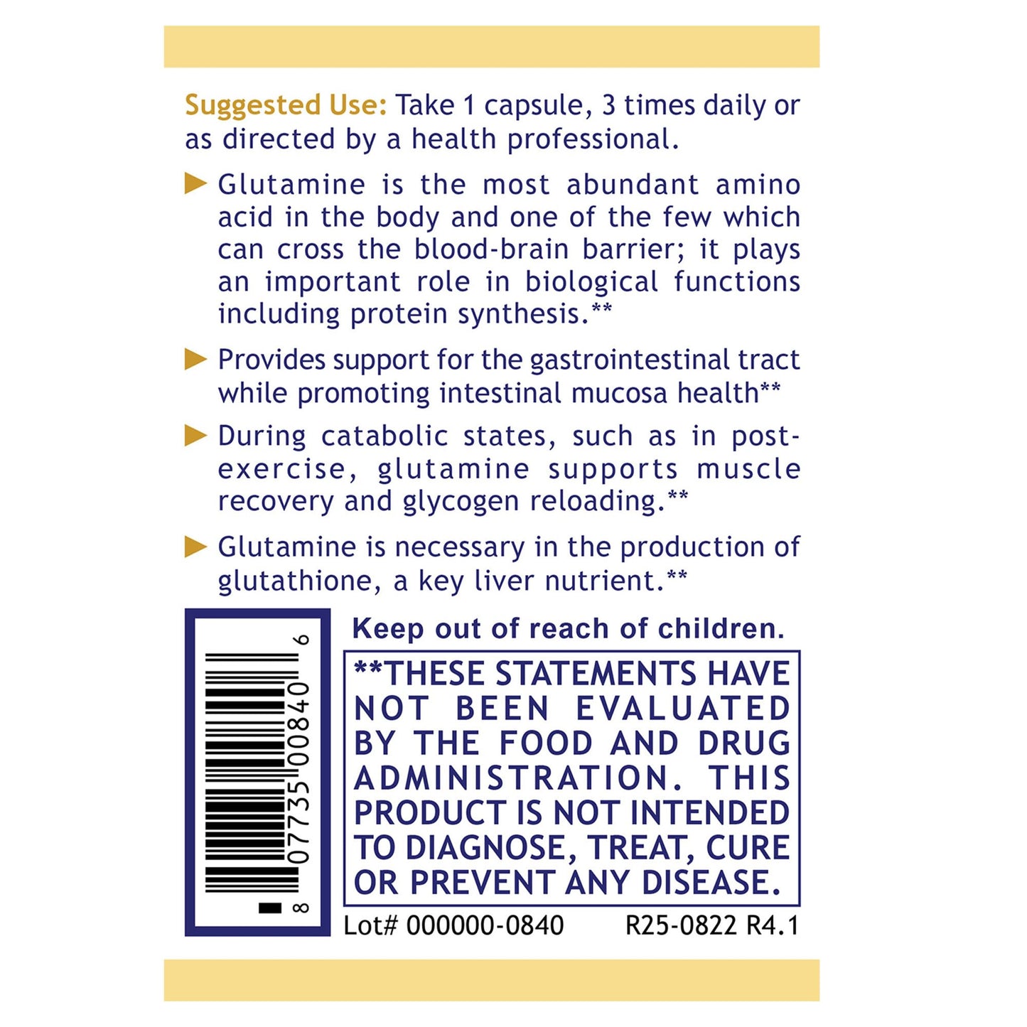 Premier Glutamine by Premier Research Labs - 100 caps - dailyvitalstore