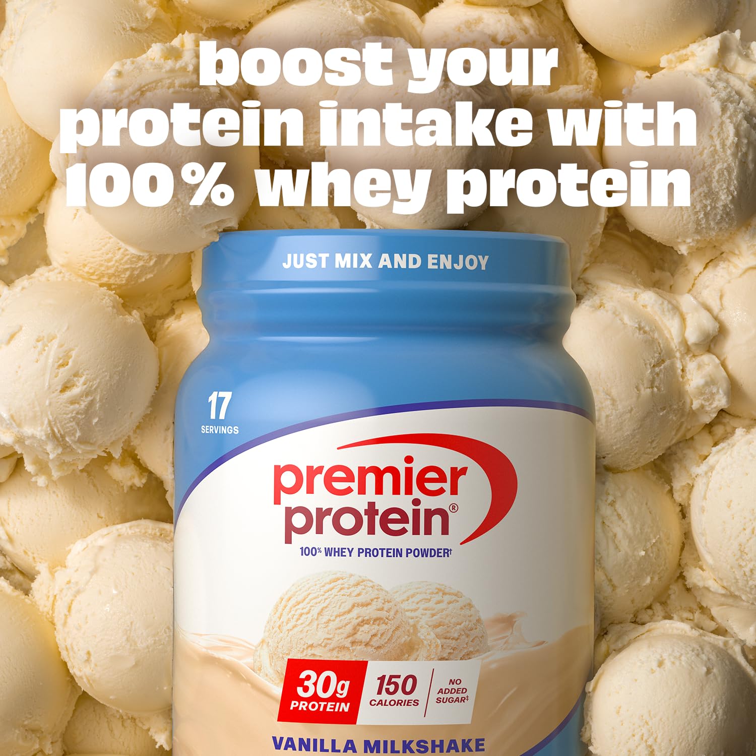 Premier Protein Powder, Vanilla Milkshake, 30g Protein, 1g Sugar, 100% Whey Protein, Keto Friendly, No Soy, Gluten Free, 23.3 oz (17 Servings) - dailyvitalstore