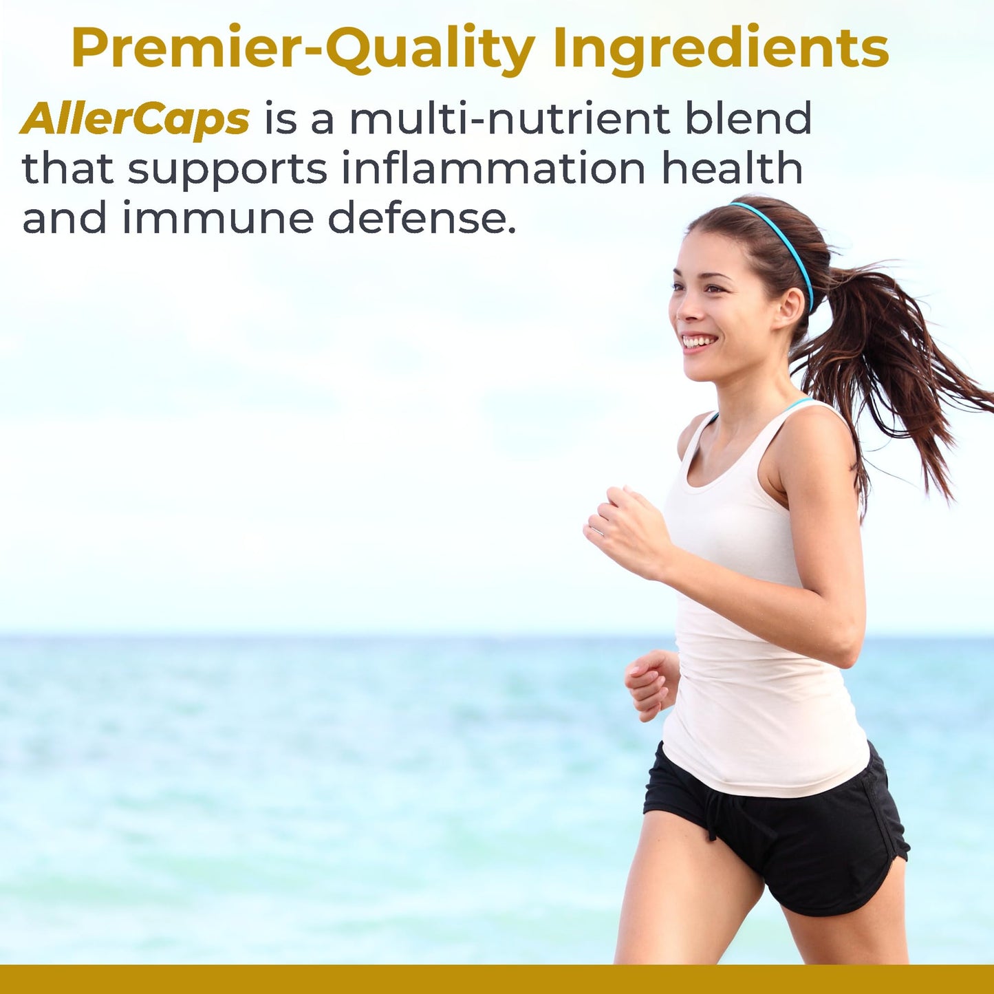 Premier Research Labs AllerCaps - A Lung Health Supplement with NAC/N-Acetyl Cysteine, Featuring Bromelain, Reishi Mushroom & Quertecin, Immune Support Formula - 60 Vegetarian Capsules - dailyvitalstore