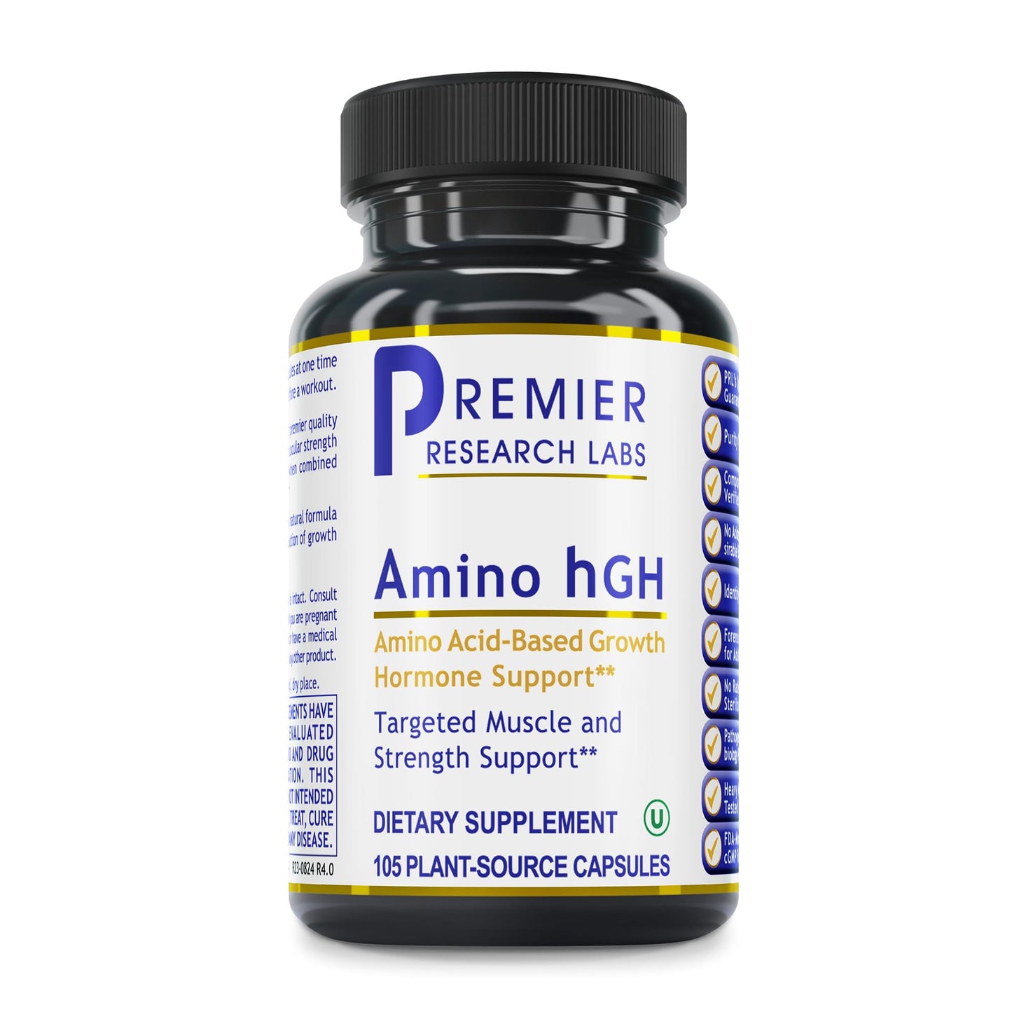 Premier Research Labs Amino HGH - HGH Supplements for Men, HGH Supplements for Women, Amino Acids, L-Arginine, L-Lysine, HGH Enhancer, Support Human Growth Hormone and Muscle Growth - 105 Capsules - dailyvitalstore