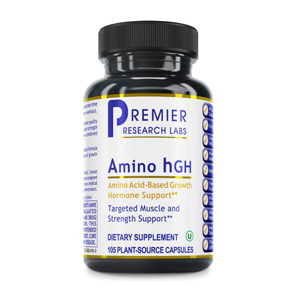 Premier Research Labs Amino HGH - HGH Supplements for Men, HGH Supplements for Women, Amino Acids, L-Arginine, L-Lysine, HGH Enhancer, Support Human Growth Hormone and Muscle Growth - 105 Capsules - dailyvitalstore