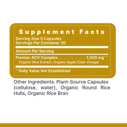Premier Research Labs Apple Cider Vinegar Capsules - ACV Capsules, Apple Cider Vinegar Pills, Supplement for Digestion, pH Balance, Microbiome Health for Women and Men - 150 Vegetarian Capsules - dailyvitalstore