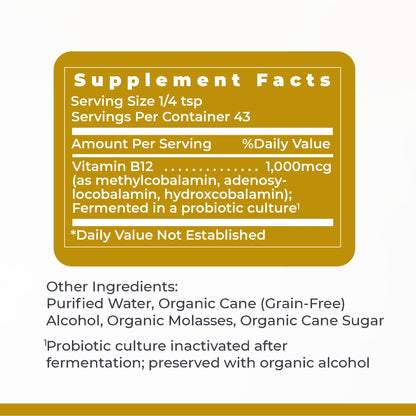 Premier Research Labs B12-ND - Vitamin B12 Liquid, B12 Vitamins, B12 Drops, B-12 Tincture with Methylcobalamin, Adenosylocobalamin, Hydroxcobalamin, 1000 mcg B12 Per Serving - 2 Fl Oz - dailyvitalstore