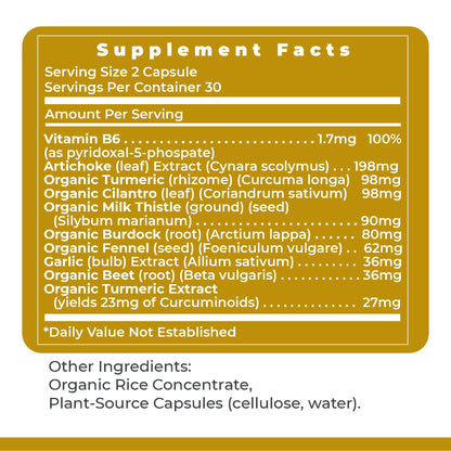 Premier Research Labs BiliVen -Gallbladder & Liver Cleanse Supplement, Gallbladder Support Pills with Artichoke Extract, Milk Thistle, Vitamin B6, Beet Root, Turmeric, Curcumin- 60 Vegetarian Capsules - dailyvitalstore