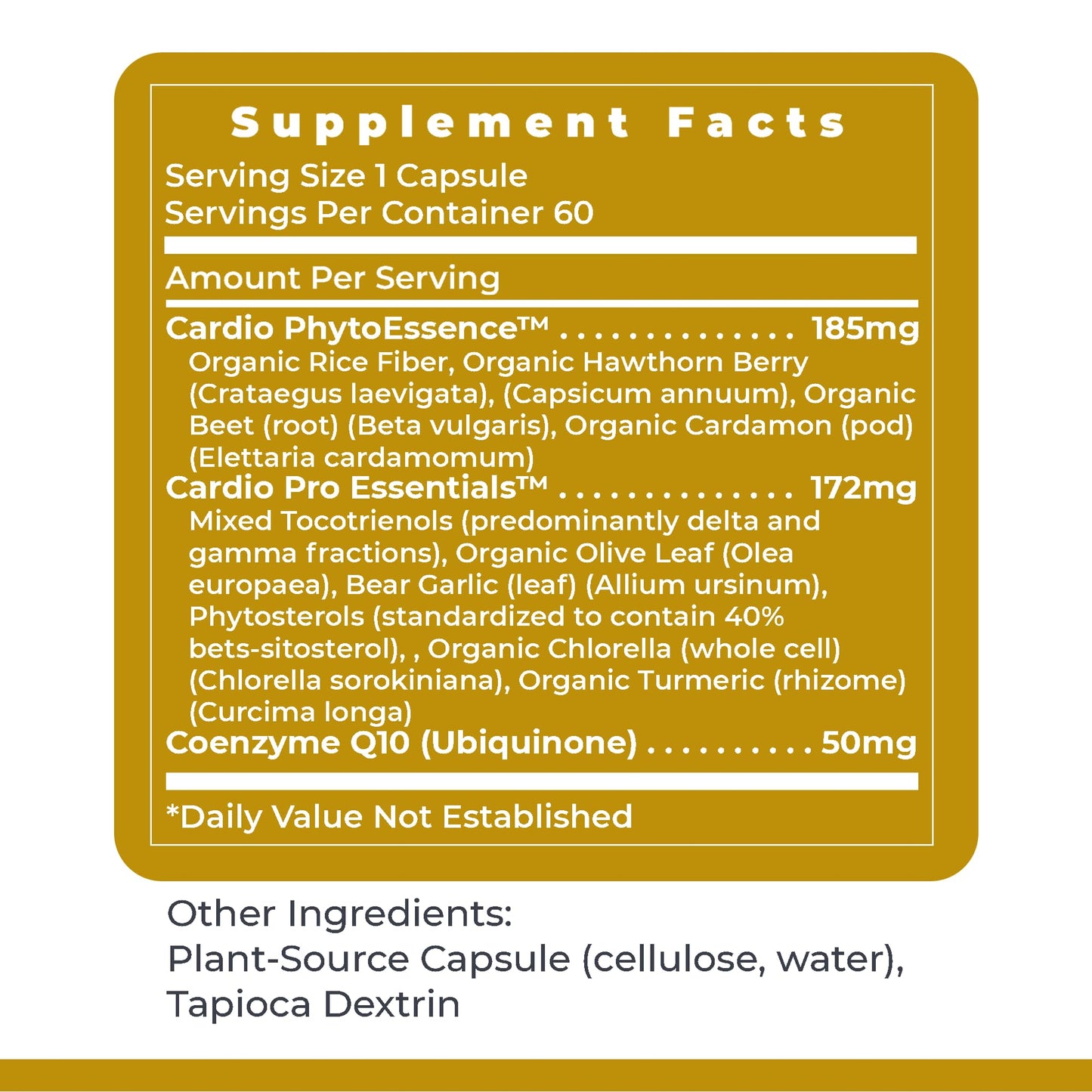 Premier Research Labs CardioVen - CoQ10, Coenzyme Q10, Co Q 10 Supplement 50mg, Ubiquinol with Chlorella, Tocotrienol & Cayenne Pepper for Heart Health, Antioxidant Support - 60 Vegetarian Capsules - dailyvitalstore