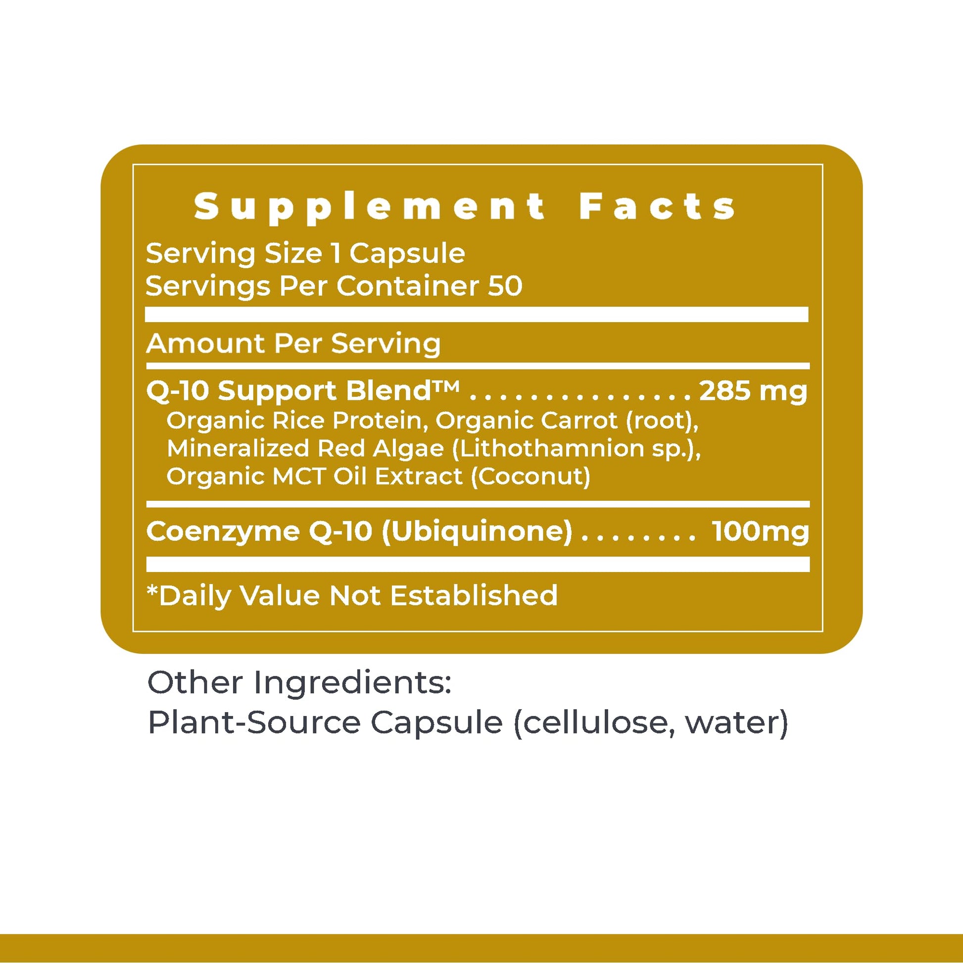 Premier Research Labs CoQ10 - Coenzyme Q10, Co Q 10 Supplement, 100mg Capsules, Ubiquinol Co Enzyme Q-10 with Red Algae & MCT Oil - 60 Vegetarian Capsules - dailyvitalstore