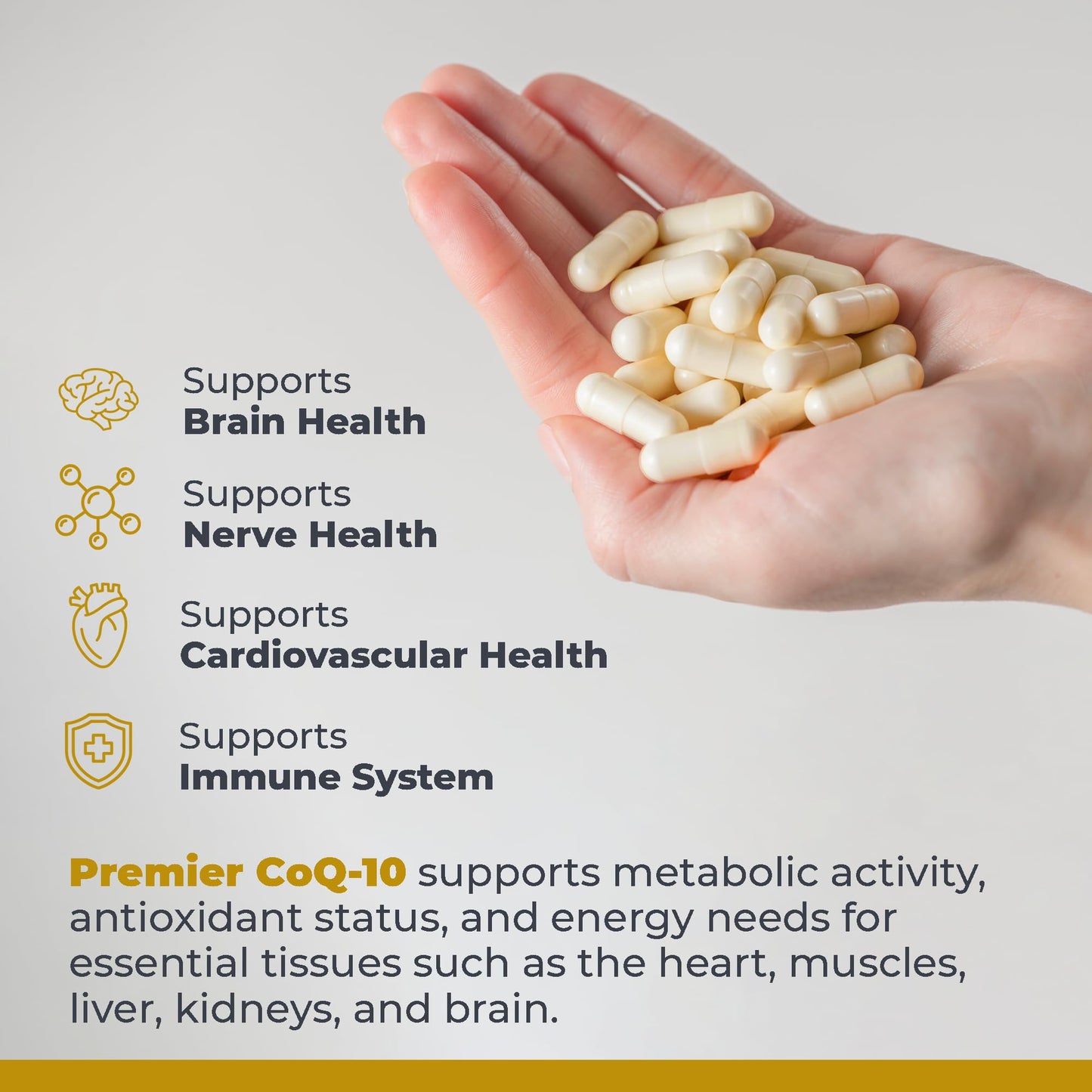 Premier Research Labs CoQ10 - Coenzyme Q10, Co Q 10 Supplement, 100mg Capsules, Ubiquinol Co Enzyme Q-10 with Red Algae & MCT Oil - 60 Vegetarian Capsules - dailyvitalstore