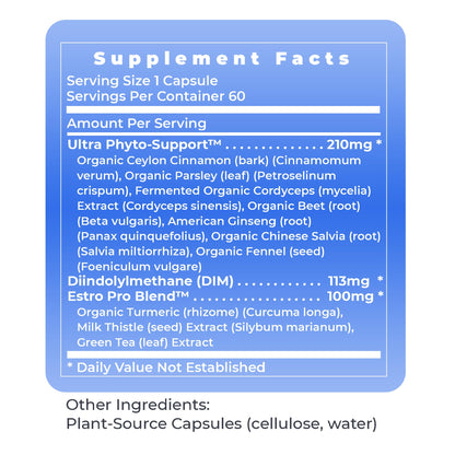 Premier Research Labs Estro Flavone - DIM Supplement, DIM Complex, DIM for Men & Women, Diindolylmethane Estrogen Support, Hormone Balance Support - 60 Vegetarian Capsules - dailyvitalstore