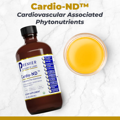 Premier Research Labs Fermented Cardio-ND - Cardio Heart Health, Cardio Support Liquid Fermented in Probiotics for Women, Men, Adults, Supports Heart Health with Hawthorne Berry - 8 fl oz Bottle - dailyvitalstore