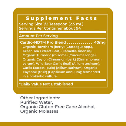 Premier Research Labs Fermented Cardio-ND - Cardio Heart Health, Cardio Support Liquid Fermented in Probiotics for Women, Men, Adults, Supports Heart Health with Hawthorne Berry - 8 fl oz Bottle - dailyvitalstore