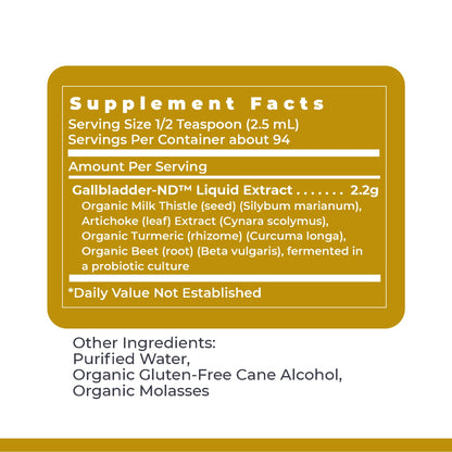 Premier Research Labs Fermented Gallbladder-ND - Gallbladder Cleanse, Milk Thistle and Artichoke Extract, Milk Thistle Liquid Drops, Tincture Supplement with Antioxidants, Turmeric - 8 Fl Oz Bottle - dailyvitalstore