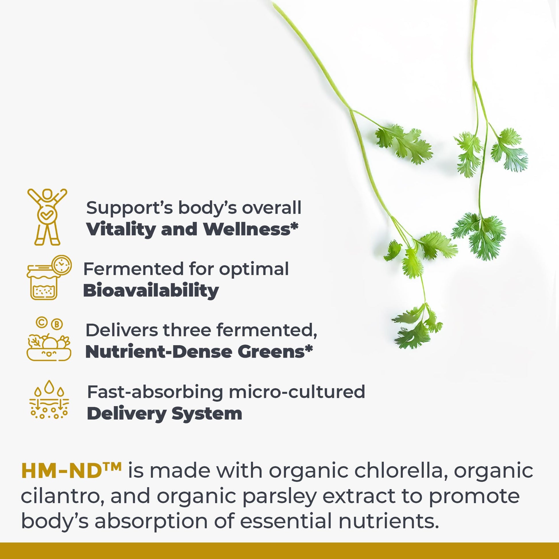 Premier Research Labs Fermented HM-ND - Cilantro, Parsley, and Chlorella Liquid, Full Body Detox and Cleanse for Men and Women, Cilantro Supplement with Organic Herbal Extracts - 8 Fl Oz - dailyvitalstore