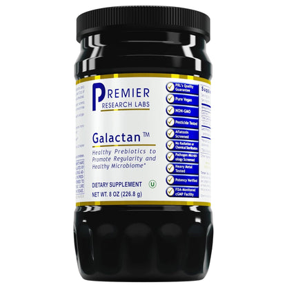 Premier Research Labs Galactan - Larch Arabinogalactan Powder for Men & Women, Prebiotic Fiber Powder for Healthy Gut Microbiome, Larch Tree Extract, Calcium - 8 oz - dailyvitalstore