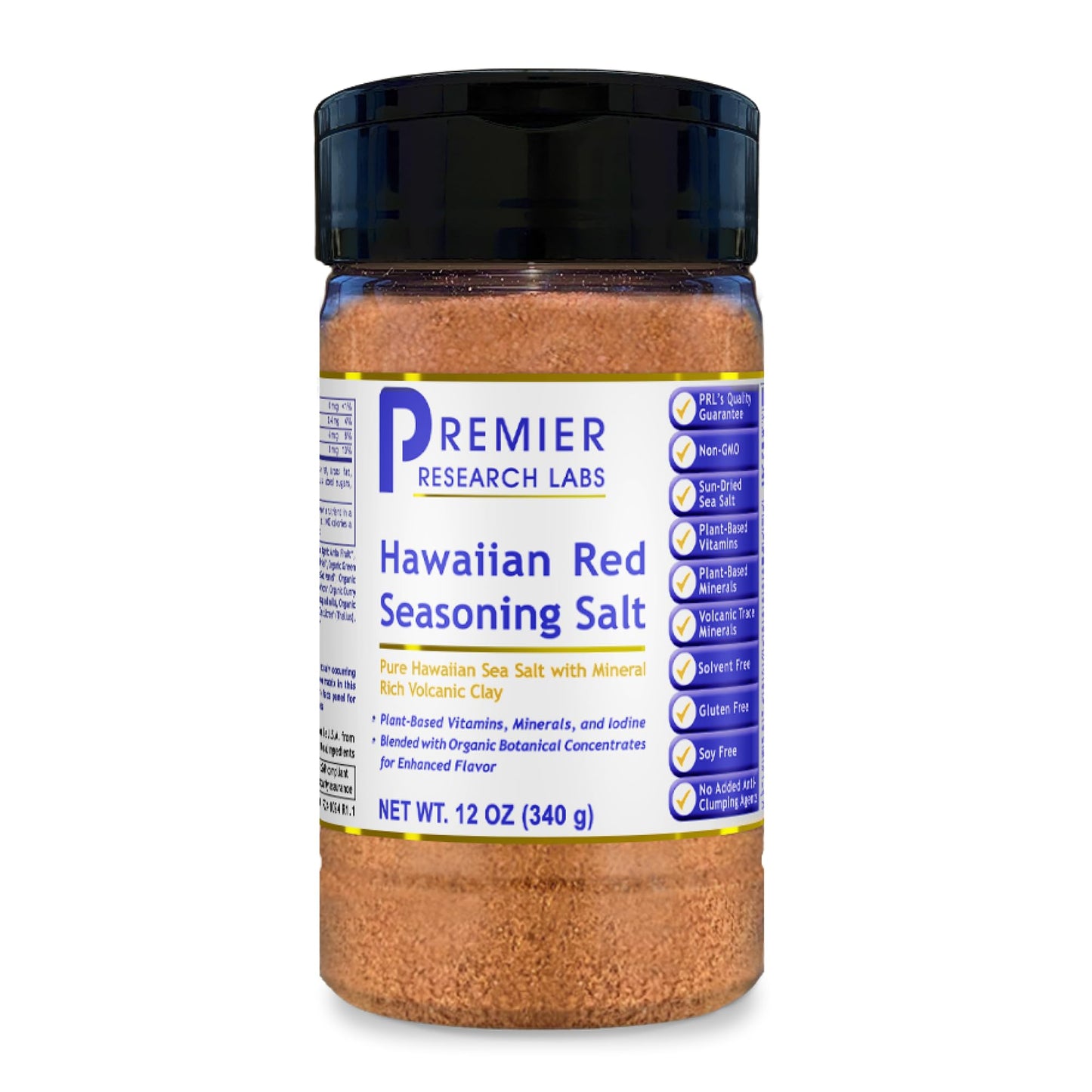 Premier Research Labs Hawaiian Red Seasoning Salt- Pink Salt, Red Hawaiian Salt, Hawaiian Red Alaea Sea Salt for Cooking, Multivitamin for Kids, Enriched with Plant-Derived Vitamins & Minerals- 12 oz - dailyvitalstore