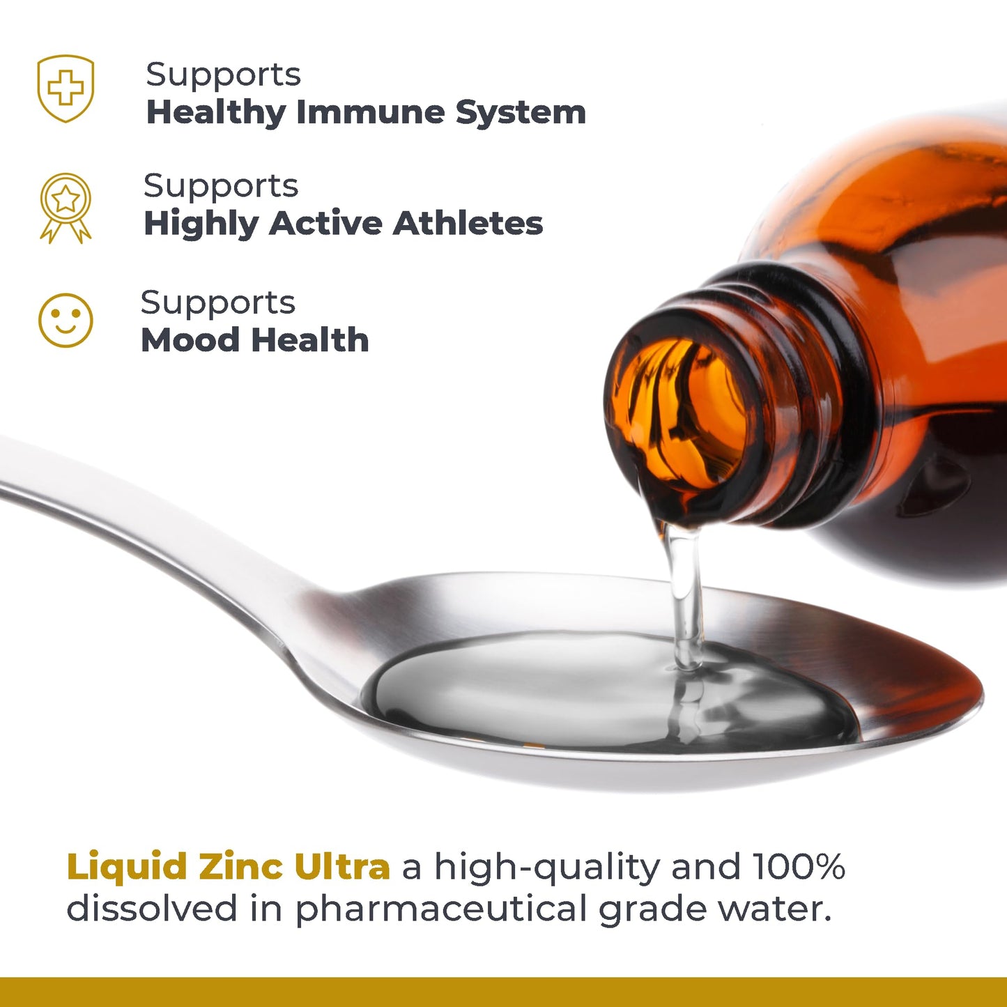Premier Research Labs Liquid Zinc Ultra Supplement - for Immune Support & Well-Being for Adults & Kids - Highly Absorbable Drops - Used for Rapid Analysis of Zinc Status - 8 fl oz - dailyvitalstore