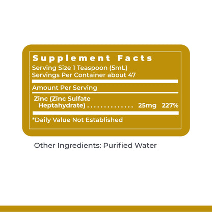 Premier Research Labs Liquid Zinc Ultra Supplement - for Immune Support & Well-Being for Adults & Kids - Highly Absorbable Drops - Used for Rapid Analysis of Zinc Status - 8 fl oz - dailyvitalstore