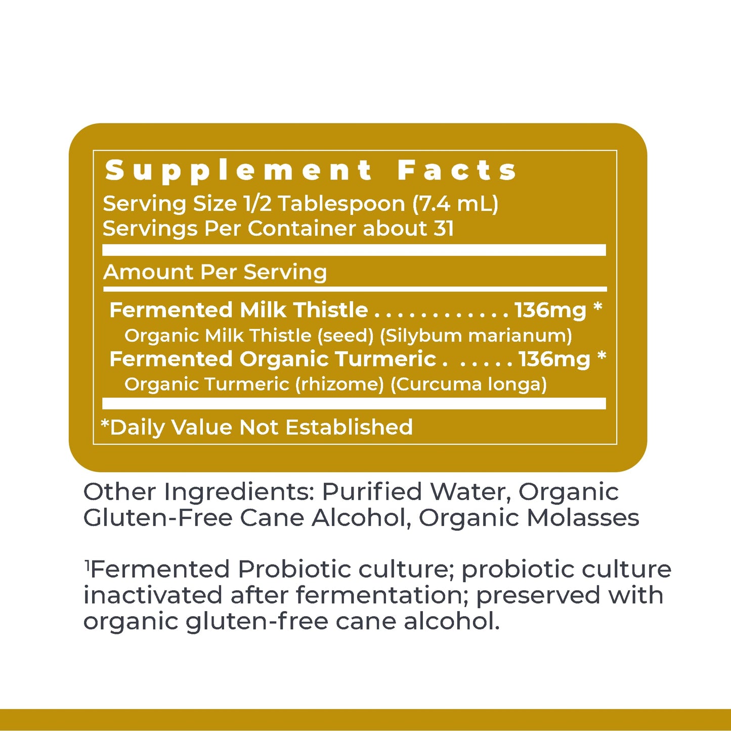 Premier Research Labs Liver-ND - Liver Cleanse, Milk Thistle Extract, Milk Thistle Liquid Drops, Tincture Supplement Fermented with Probiotics, with Antioxidants, Turmeric, 8 Fl Oz Bottle - dailyvitalstore