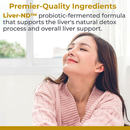 Premier Research Labs Liver-ND - Liver Cleanse, Milk Thistle Extract, Milk Thistle Liquid Drops, Tincture Supplement Fermented with Probiotics, with Antioxidants, Turmeric, 8 Fl Oz Bottle - dailyvitalstore