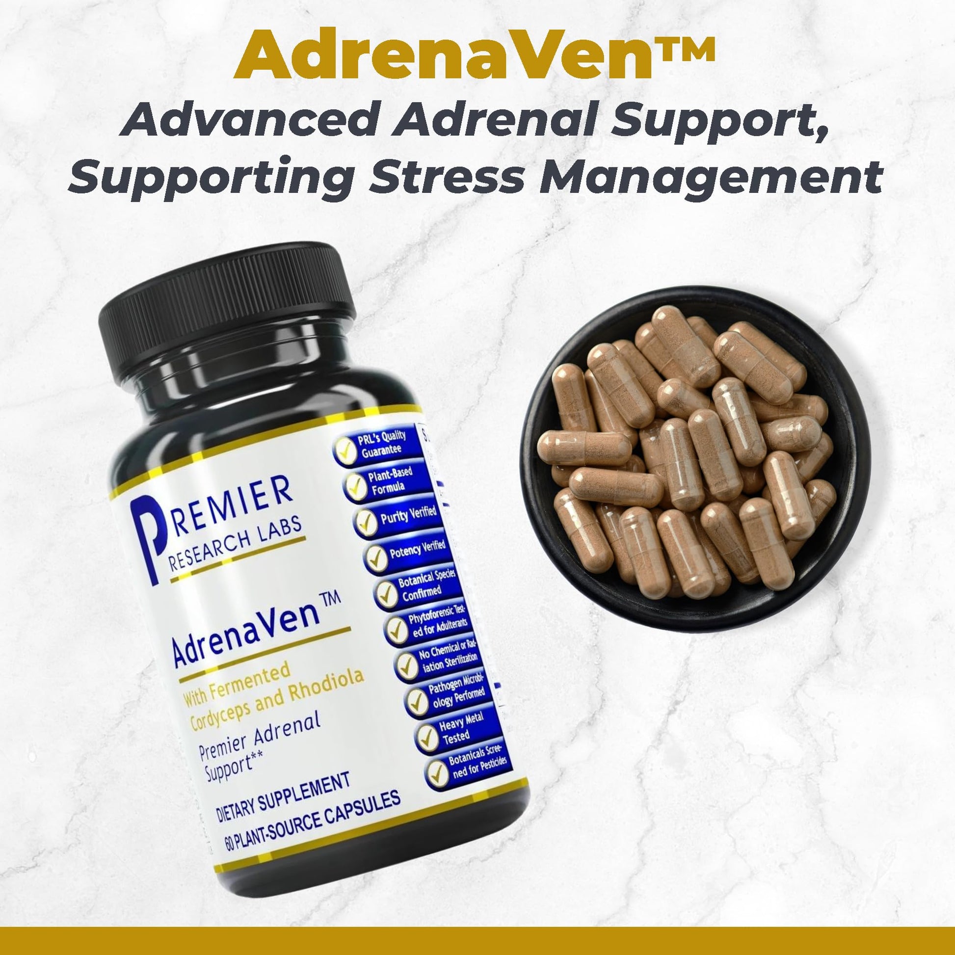 Premier Research Labs Magnesium Glycinate, Max BN-D, & AdrenaVen Supplement Bundle - Pure Magnesium, Liquid Vitamin B Complex for Liver & Brain Health, Adrenal Support for Women & Men - Pack of 3 - dailyvitalstore