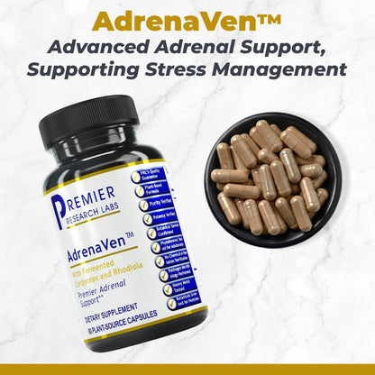 Premier Research Labs Magnesium Glycinate, Max BN-D, & AdrenaVen Supplement Bundle - Pure Magnesium, Liquid Vitamin B Complex for Liver & Brain Health, Adrenal Support for Women & Men - Pack of 3 - dailyvitalstore