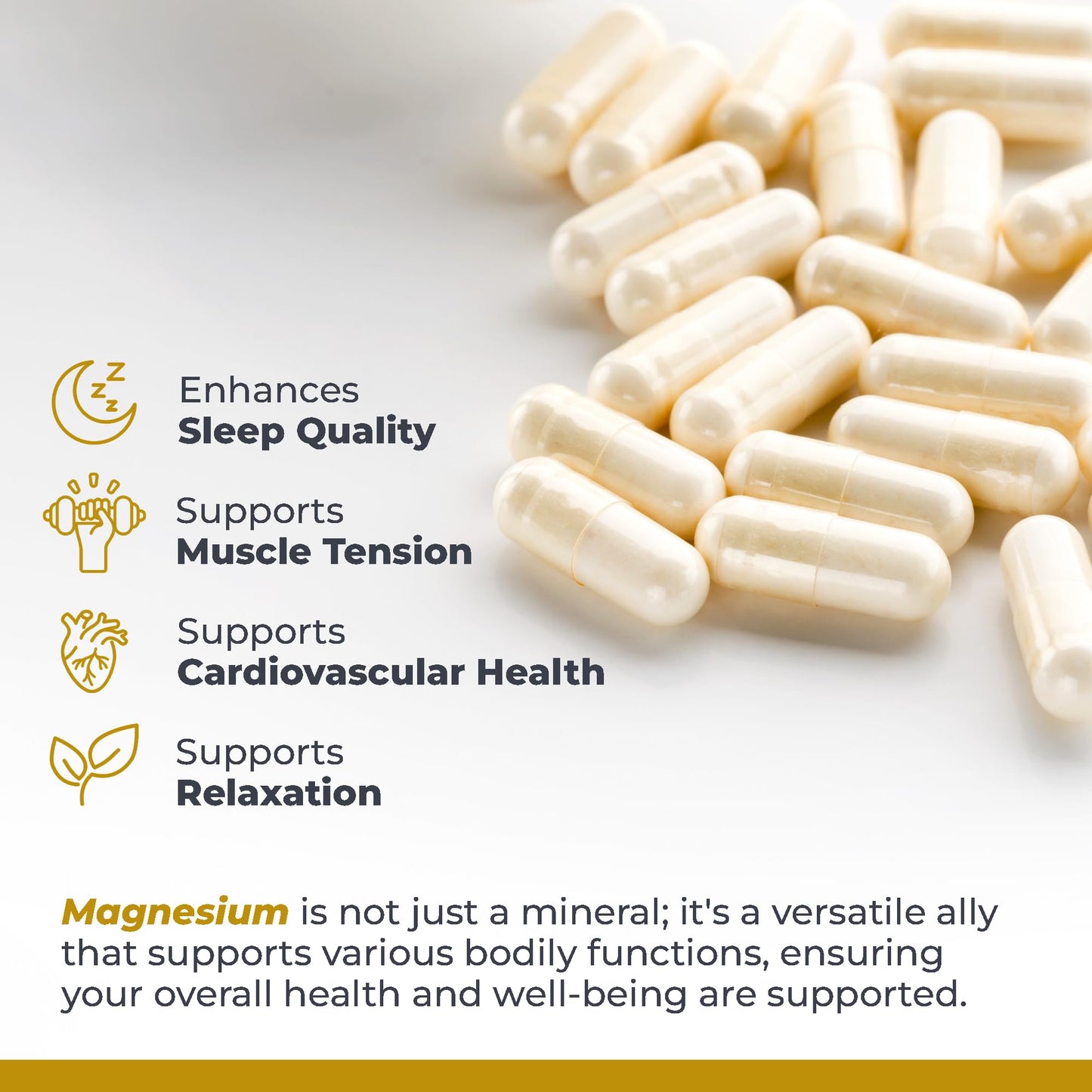 Premier Research Labs Magnesium Glycinate Supplement - Pure Magnesium, High Absorption, Supports Sleep Quality, Chelated, Vegan, Third Party Tested, Premier Energy Support - 90 Capsules - dailyvitalstore