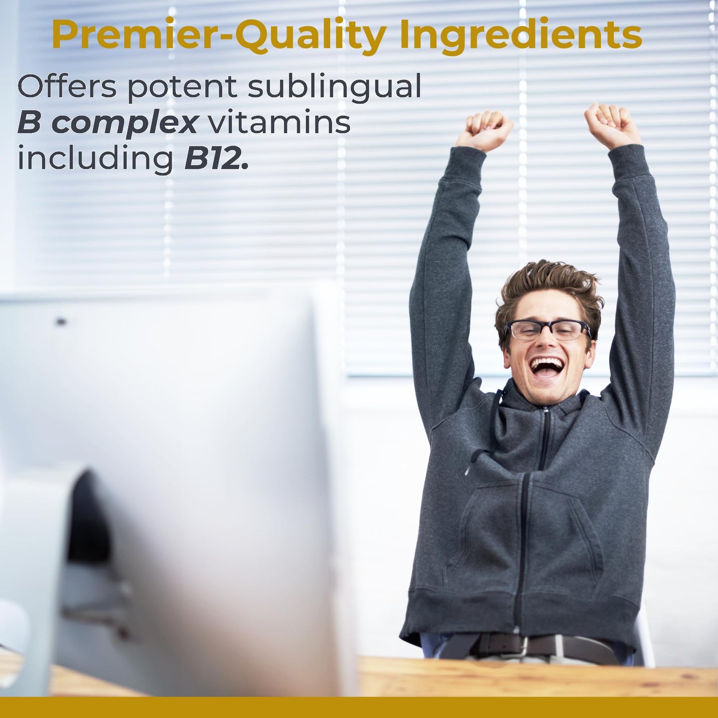 Premier Research Labs Max B-ND Liquid Vitamin - B-Complex for Liver & Brain Health - Sublingual Drops for Energy, Immune & Adrenal Support - 2 fl oz - Thiamin, B12, B6 & More - for Men, Women - dailyvitalstore