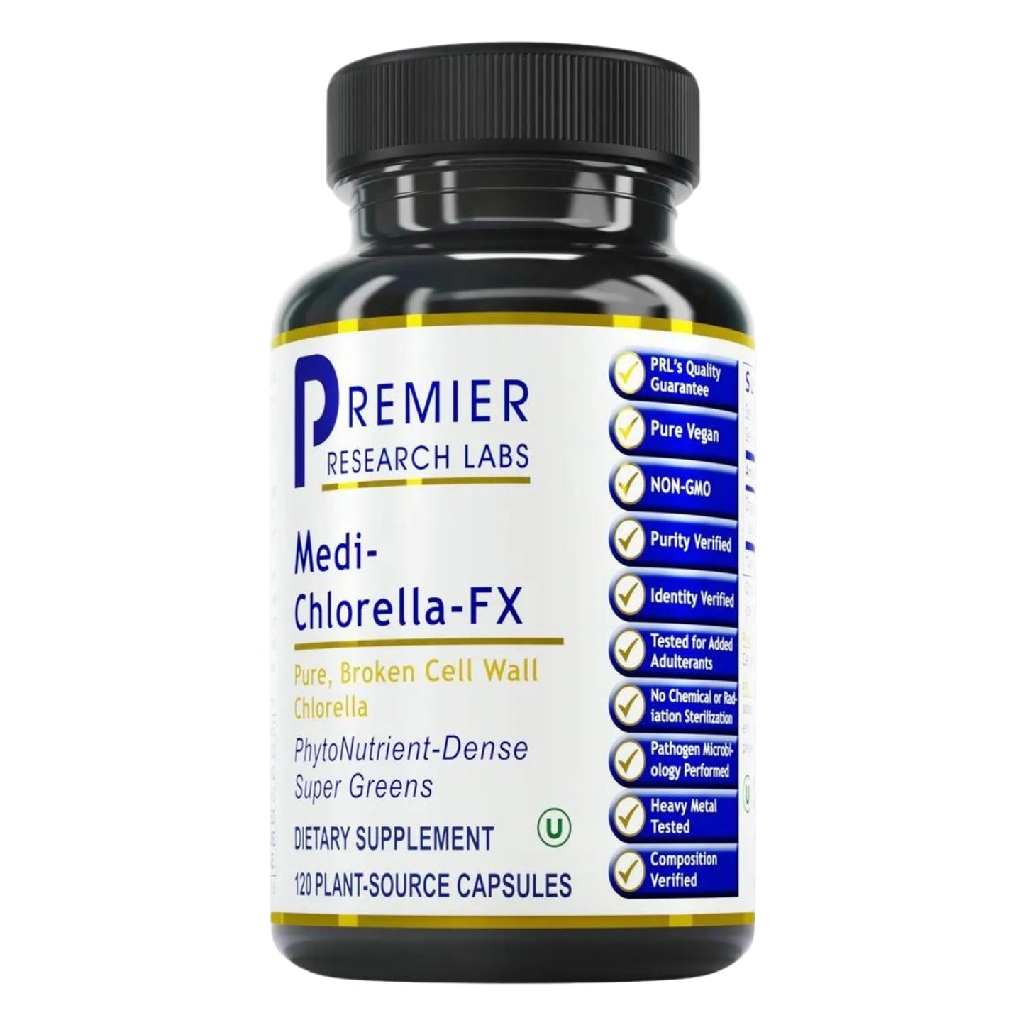 Premier Research Labs Medi Chlorella-FX - Chlorella Capsules, Chlorophyll Capsules, Organic Pills for Women & Men, Chlorophyll Supplement - 120 Vegetarian Capsules - dailyvitalstore