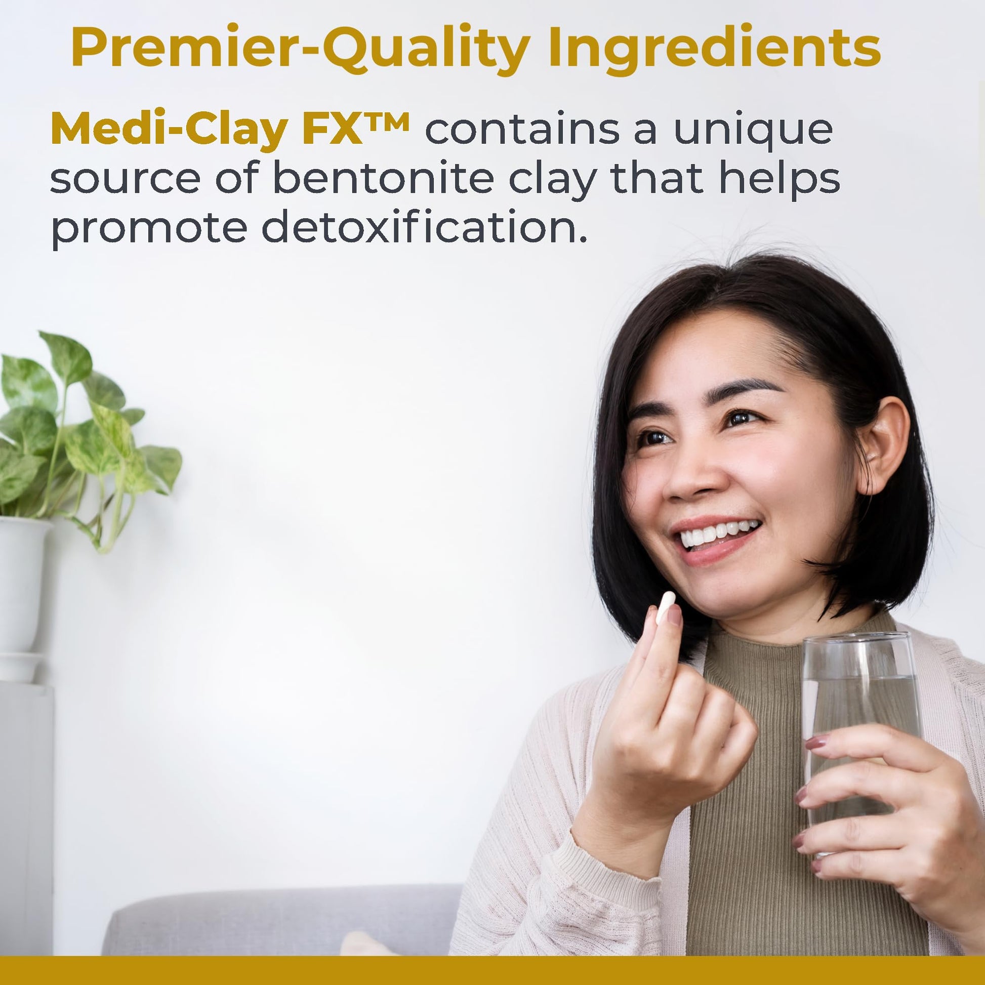 Premier Research Labs Medi-Clay-FX: Bentonite Clay Capsules for Detoxification | Food Grade Smectite Supplement | Absorb Toxins, Supports Cellular Health and Mold Detox - 90 Capsules - dailyvitalstore
