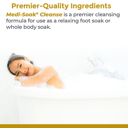 Premier Research Labs Medi-Soak - Bath Salts for Foot and Body Soak, Sea Salt Bath for Women and Men, Relaxing Mineral Bath Soak, Gentle Exfoliant, Organic, Vegan, No Added Fillers - 2 Lb - dailyvitalstore
