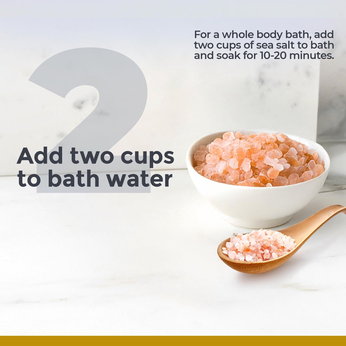 Premier Research Labs Medi-Soak - Bath Salts for Foot and Body Soak, Sea Salt Bath for Women and Men, Relaxing Mineral Bath Soak, Gentle Exfoliant, Organic, Vegan, No Added Fillers - 2 Lb - dailyvitalstore