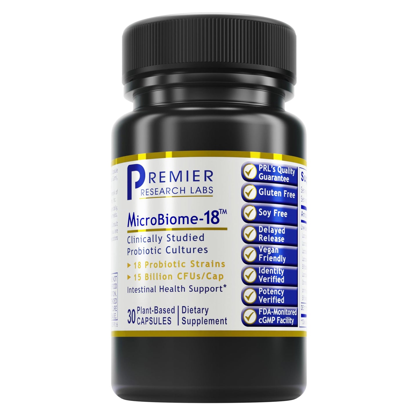Premier Research Labs MicroBiome-18 - Probiotics for Digestive Health, Probiotics with Lactobacillus Acidophilus for Women and Men, Reuteri for Healthy Gut - dailyvitalstore