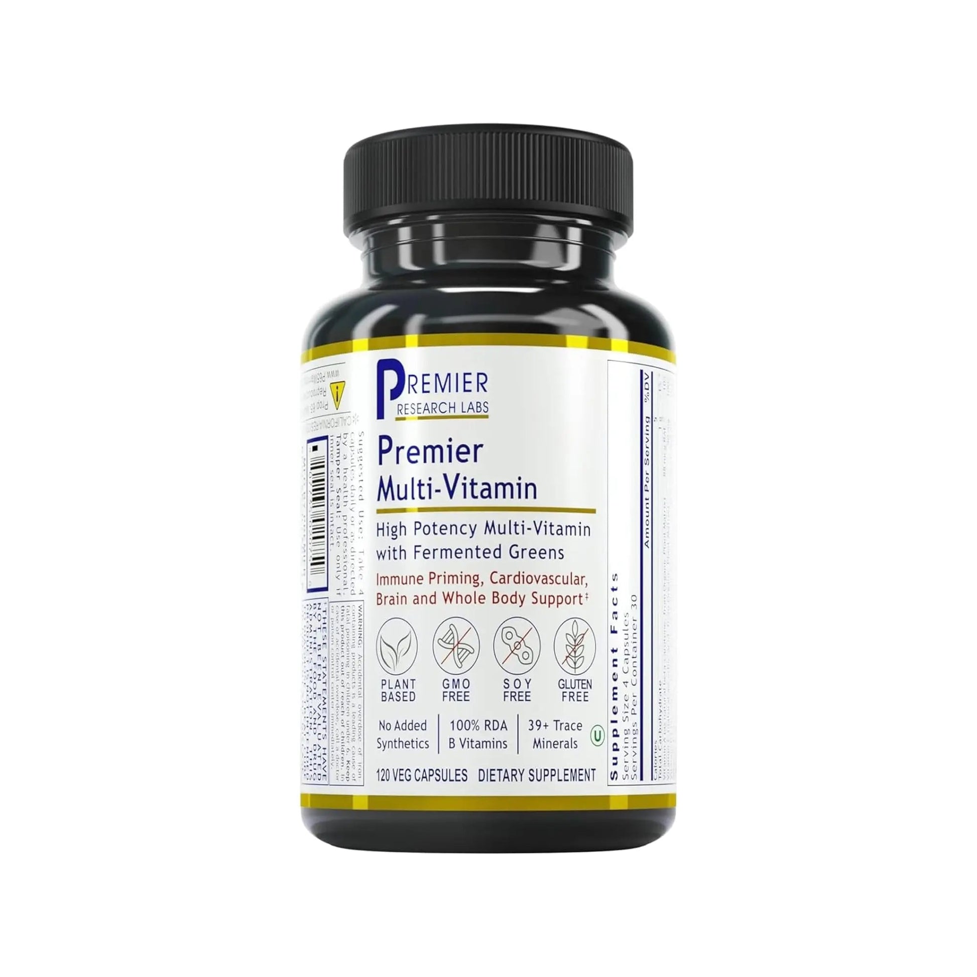 Premier Research Labs Multi-Vitamin - Immune, Brain & Heart Support | with Prebiotics and Postbiotics | Vegan Capsules for Men & Women - dailyvitalstore