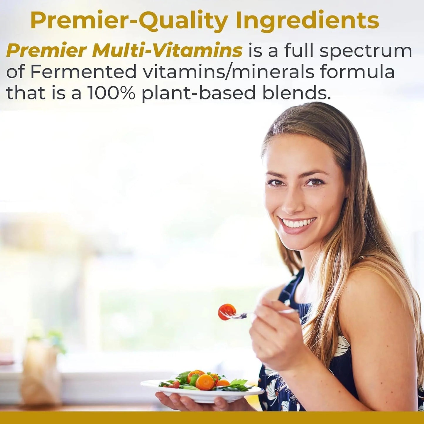 Premier Research Labs Multi-Vitamin - Immune, Brain & Heart Support | with Prebiotics and Postbiotics | Vegan Capsules for Men & Women - dailyvitalstore
