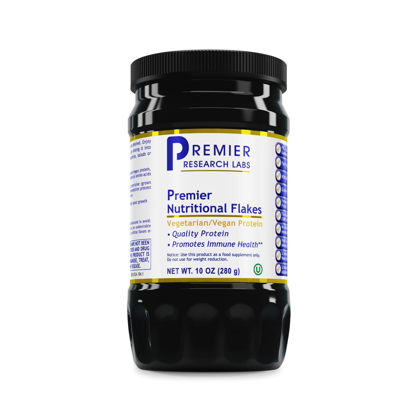 Premier Research Labs Nutritional Flakes - Fortified Nutritional Yeast Flakes for Baking, Immune Support & Nutrition with Protein & Vitamin B12, Active Dry Yeast for Vegan Cheese, Seasoning - 10 oz - dailyvitalstore