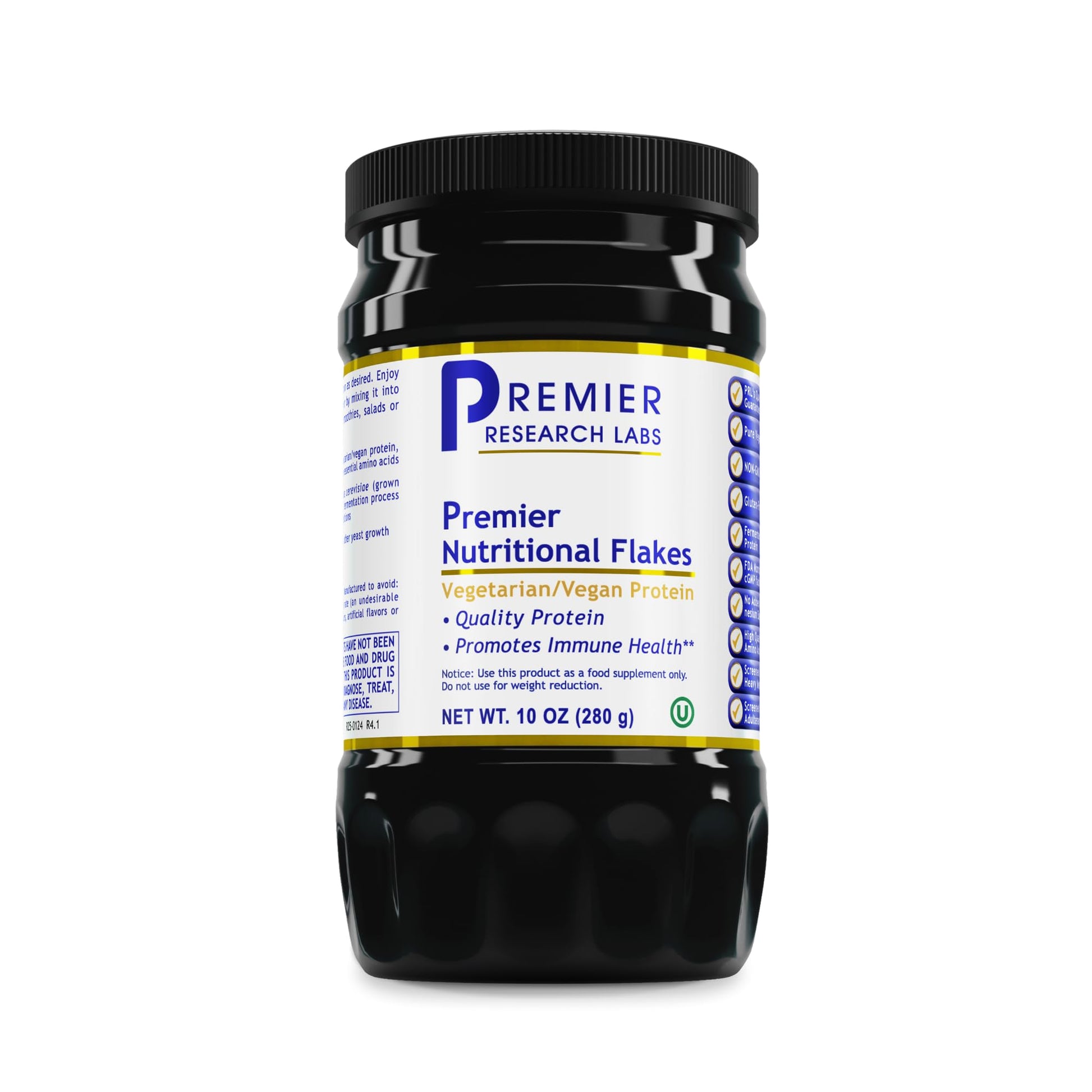 Premier Research Labs Nutritional Flakes - Fortified Nutritional Yeast Flakes for Baking, Immune Support & Nutrition with Protein & Vitamin B12, Active Dry Yeast for Vegan Cheese, Seasoning - 10 oz - dailyvitalstore