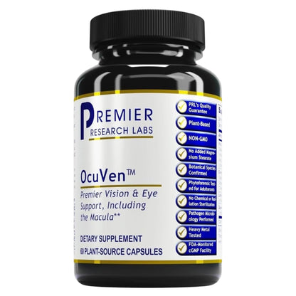 Premier Research Labs OcuVen - Lutein and Zeaxanthin Supplement, Eye Vitamins, Eye Health Supplements for Adults & Seniors, Vision Supplements, Macular Health, Eye Care - 60 Vegetarian Capsules - dailyvitalstore