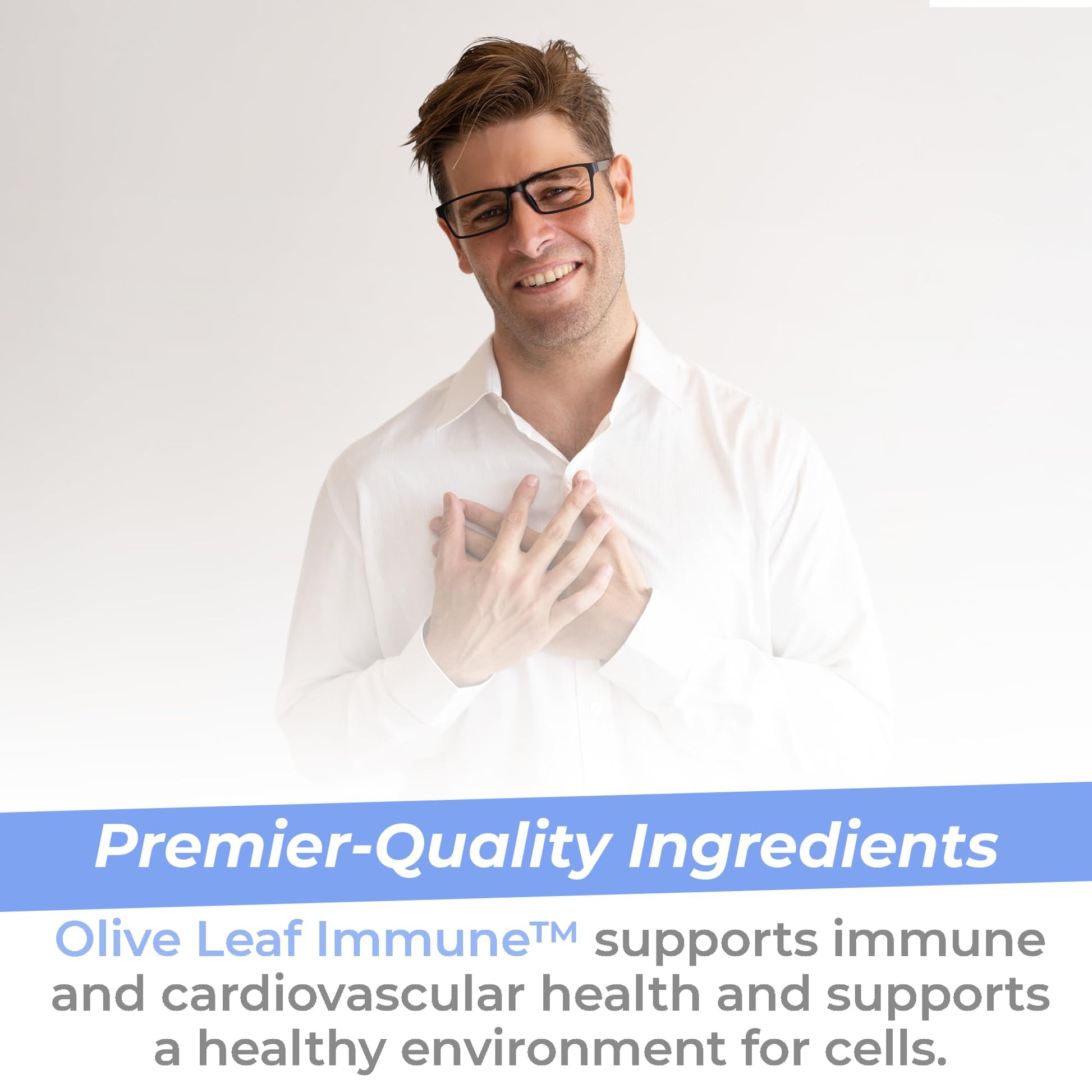 Premier Research Labs Olive Leaf Immune - Olive Leaf Extract Capsules, The Olive Leaf Pills with Phytonutrient Oleuropeinm, Herbal Supplement for Immune & Heart Health Support - 60 Vegetarian Capsules - dailyvitalstore