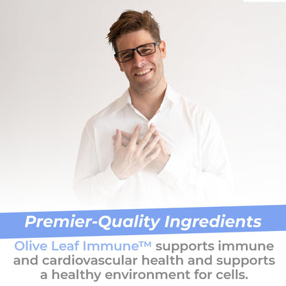 Premier Research Labs Olive Leaf Immune - Olive Leaf Extract Capsules, The Olive Leaf Pills with Phytonutrient Oleuropeinm, Herbal Supplement for Immune & Heart Health Support - 60 Vegetarian Capsules - dailyvitalstore