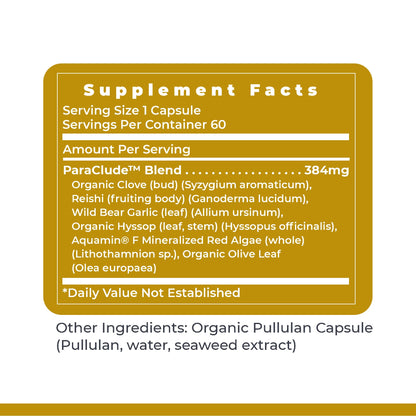 Premier Research Labs Paratosin - Gut Health Supplement, Reishi Mushroom Capsules, Hyssop Capsules, Wild Garlic Supplements, GI Support for Men & Women - 60 Vegetarian Capsules - dailyvitalstore