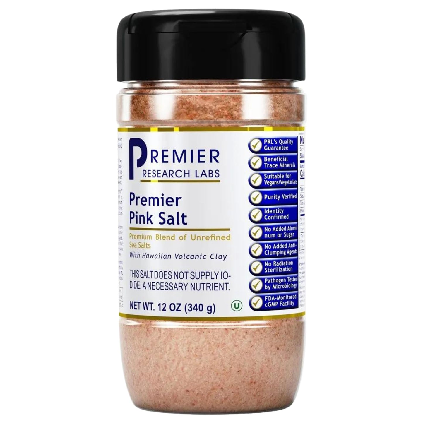 Premier Research Labs Pink Salt - Hawaiian Red Alaea Sea Salt Blend for Food, Cooking, and Eating - Flaky, Unrefined, and Additive-Free, 12 oz - dailyvitalstore