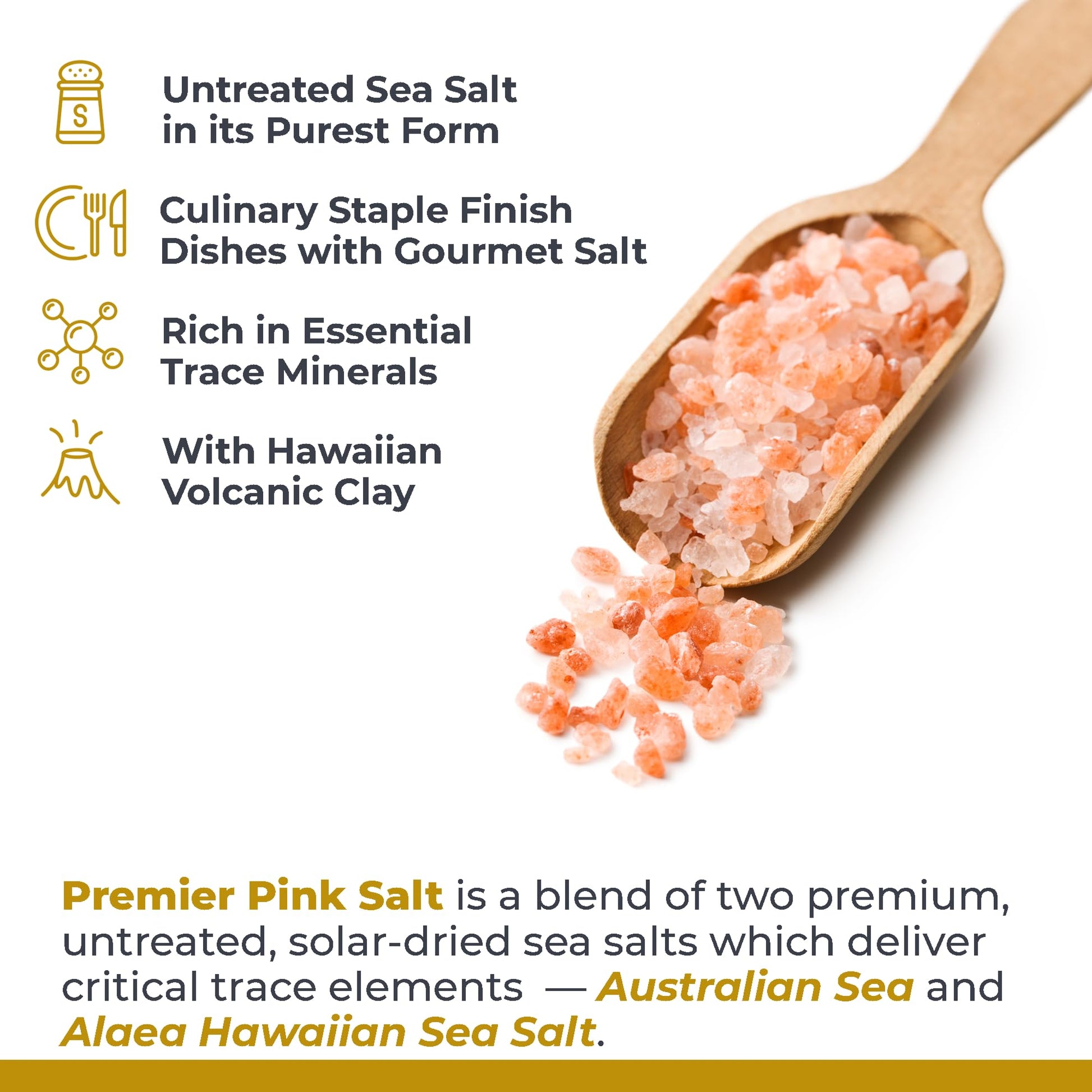 Premier Research Labs Pink Salt - Hawaiian Red Alaea Sea Salt Blend for Food, Cooking, and Eating - Flaky, Unrefined, and Additive-Free, 12 oz - dailyvitalstore