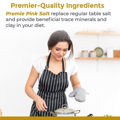 Premier Research Labs Pink Salt - Our Pink Sea Salt is a Hawaiian Red Alaea Sea Salt and Australian Salt Blend for Cooking, Baking with Minerals and Rich Taste - 12 oz - dailyvitalstore