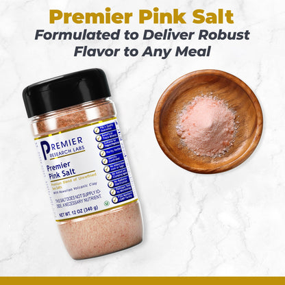 Premier Research Labs Pink Salt - Our Pink Sea Salt is a Hawaiian Red Alaea Sea Salt and Australian Salt Blend for Cooking, Baking with Minerals and Rich Taste - 12 oz - dailyvitalstore