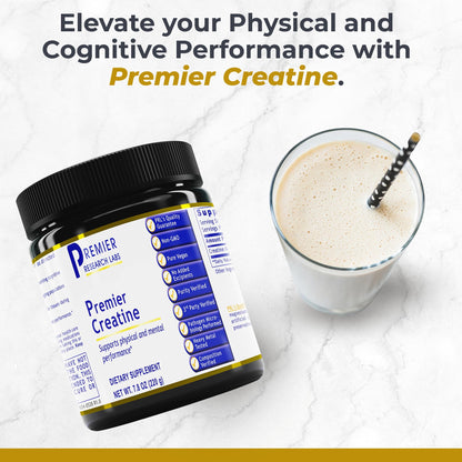 Premier Research Labs Premier Creatine - Creatine Monohydrate Powder, Creatine Powder for Men, Women, Vegetarians, Unflavored Vegan Friendly Formula - 7.8 oz (40 Servings) - dailyvitalstore