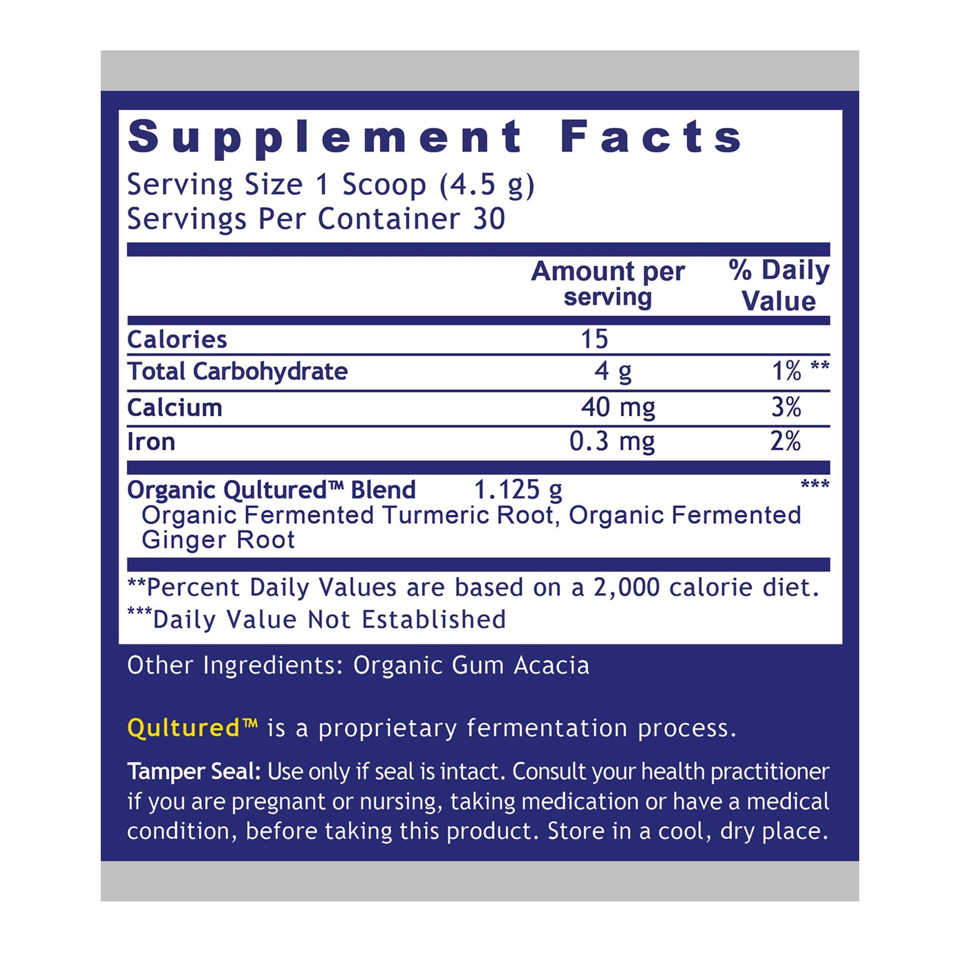Premier Research Labs Premier Fermented Turmeric/Ginger Root - Probiotic Fermented Turmeric & Ginger Powder Supplement, Active Curcuminoids, Herbal Supplement - 4.7 Oz - dailyvitalstore
