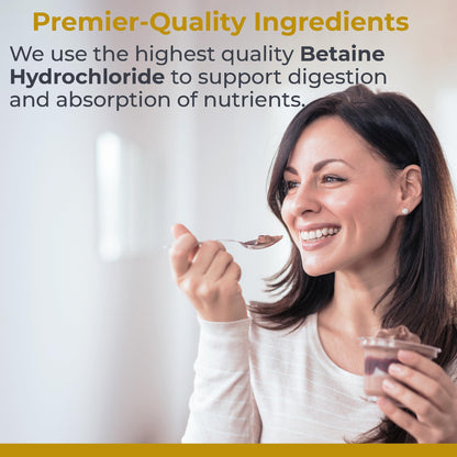 Premier Research Labs Premier HCL - Betaine HCL, Betaine Hydrochloride Supplement for Optimal Digestive Function, Nutrient Absorption, Betaine-HCL for Low Stomach Acid- 90 Vegetarian Capsules (2 Pack) - dailyvitalstore