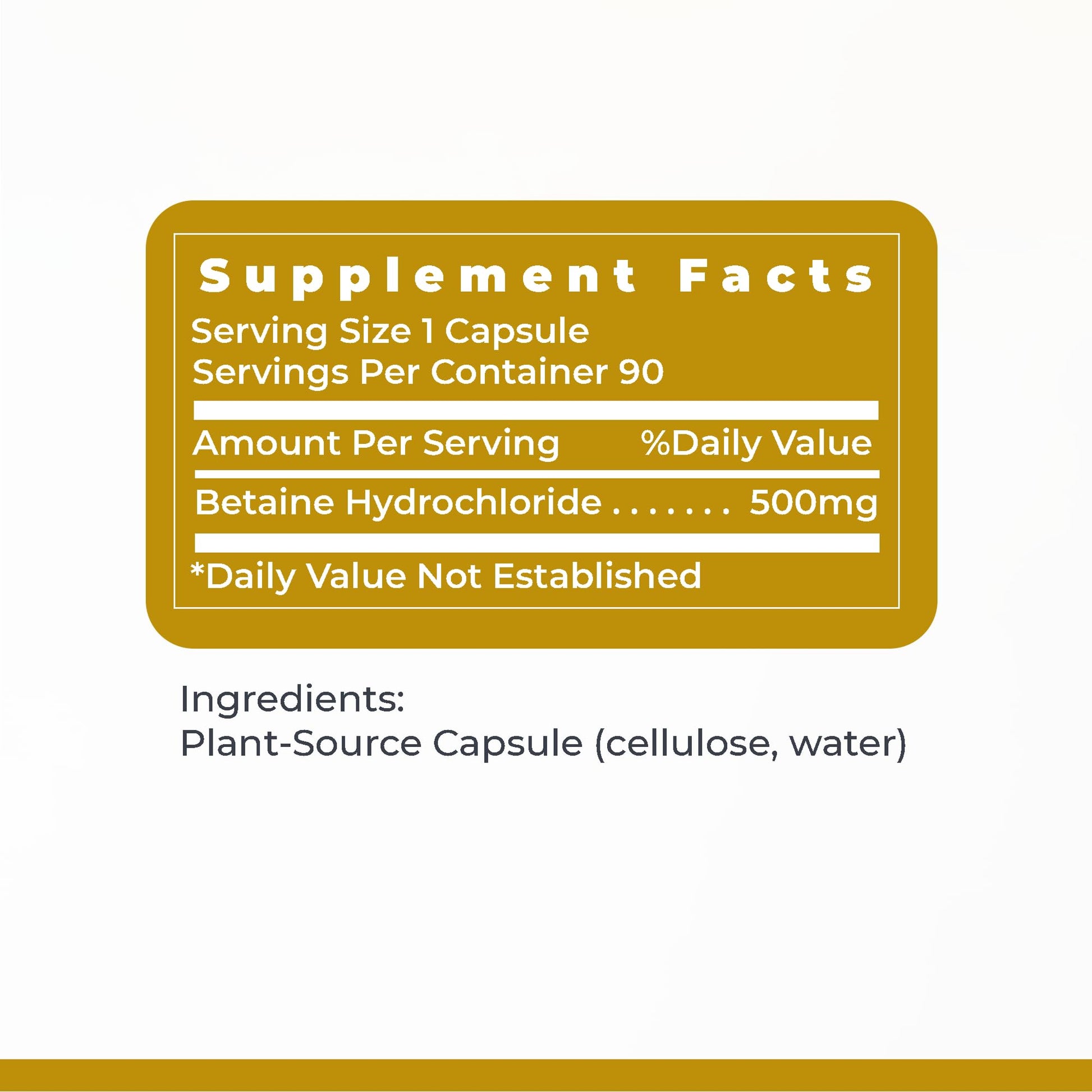 Premier Research Labs Premier HCL - Betaine HCL, Betaine Hydrochloride Supplement for Optimal Digestive Function, Nutrient Absorption, Betaine-HCL for Low Stomach Acid- 90 Vegetarian Capsules (2 Pack) - dailyvitalstore