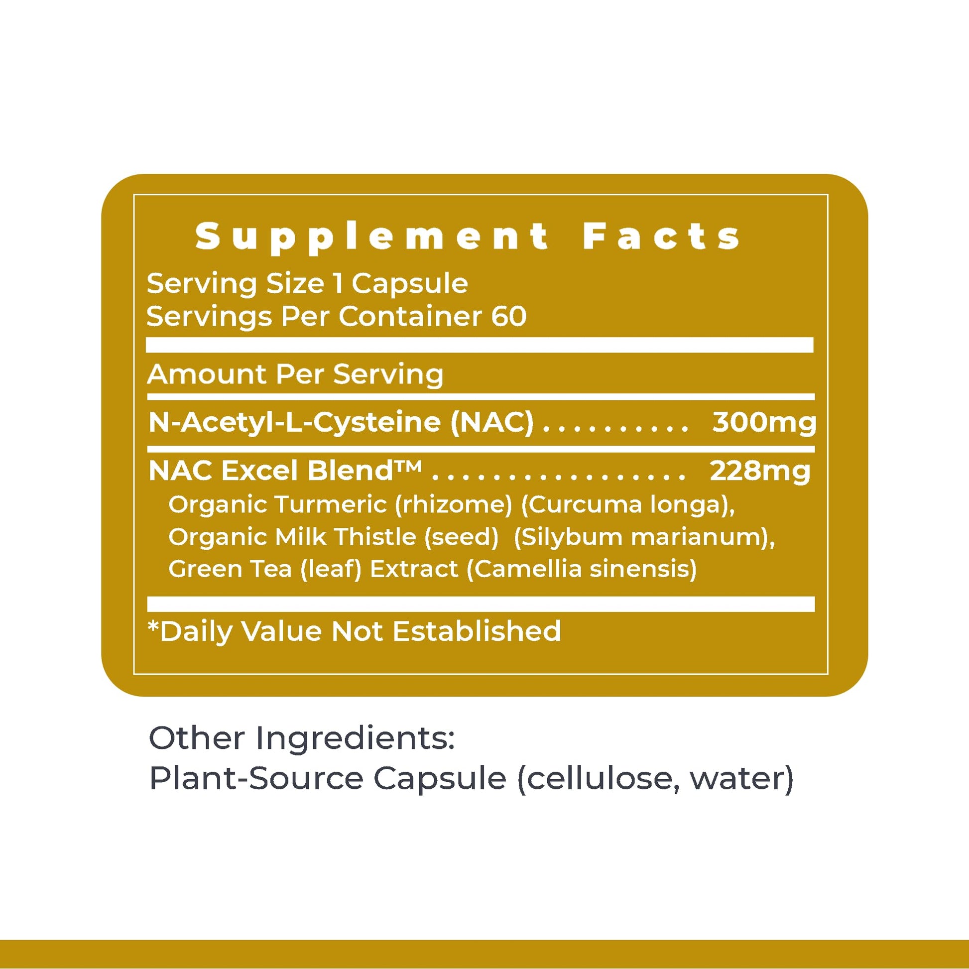 Premier Research Labs Premier NAC - NAC Supplement N-Acetyl Cysteine, N-Acetyl-L-Cysteine, Liver & Immune Support, 300mg NAC Per Capsule - 60 Vegetarian Capsules - dailyvitalstore