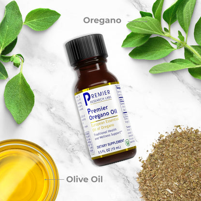 Premier Research Labs Premier Oregano Oil - Oil of Oregano Drops with Carvacrol, Edible Oregano Essential Oil Supplement for Immune & Gut Health - 0.5 Fl Oz - dailyvitalstore